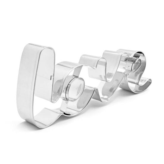Biscuit Cutter Love Letter Shape Heat-Resistant Washable Easy To Demold Labor-saving Birthday Cake Cutter for Kitchen