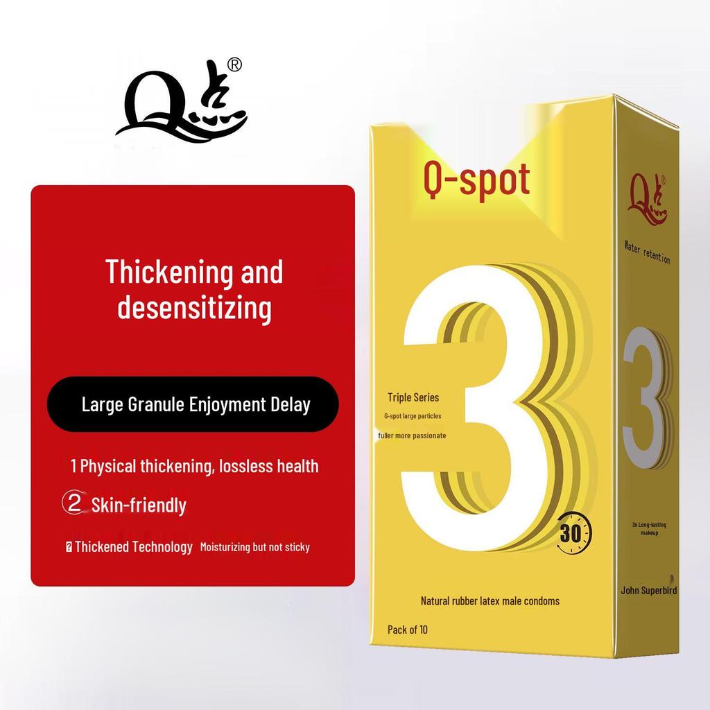 Q-spot Extra Thick Long-Lasting Condoms Set