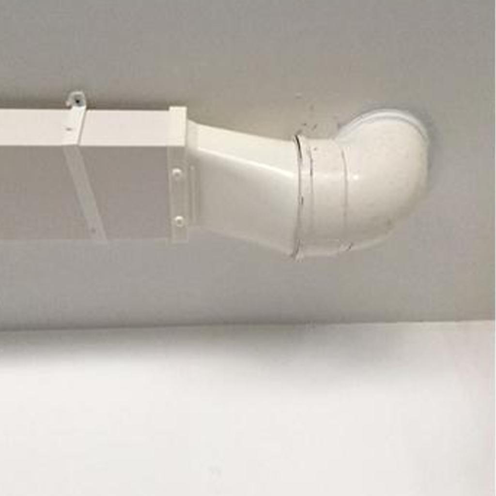 Flat Plastic Ducting Adaptor To Round Transformer Dryer Vent Hose Adapter Ventilation Duct Converter Easy To Use