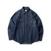 Men's Denim Shirt 2024 Spring New Washed Cotton Top Trendy Brand Loose Fit Workwear Shirt Jacket