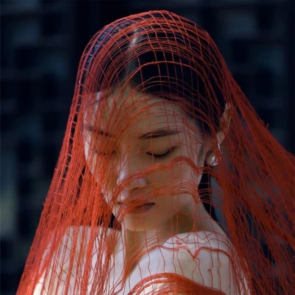 Casual Distressed Scarf Mesh Hole Photography Shawl Lightweight Wrap Cloak Outdoor Use