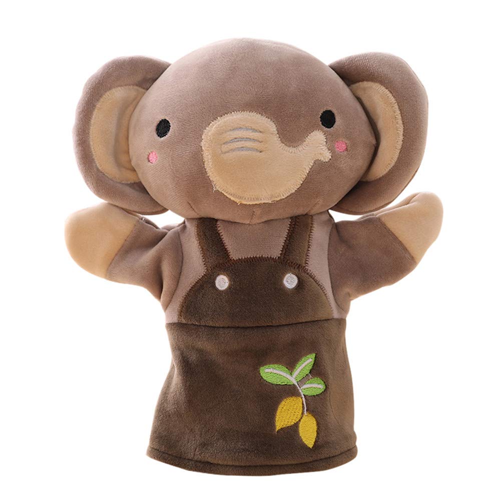 Remeehi Hand Puppet, Plush Animal Puppet for Puppet Shows, Hand Dancing, Fun for Parents and Kids, Toy Prop, Educational Gift, Elephant