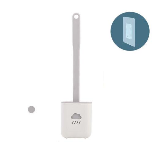 

Силиконовая гибкая туалетная щетка Креативный набор щеток для уборки Инструменты с подставкой-держателем белый