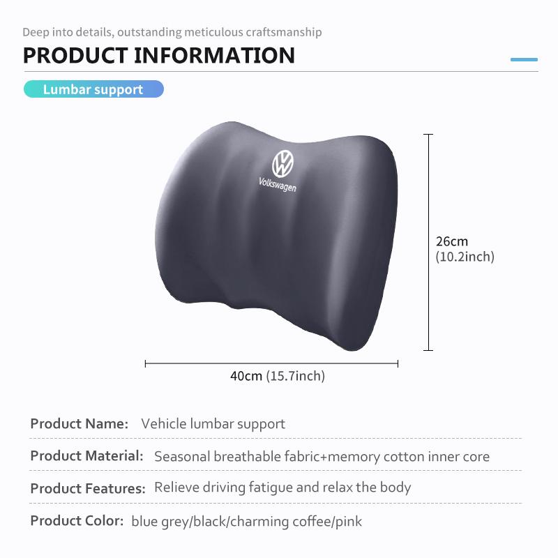 Car Sticker Hub Caps Car Seat Cushion Headrest Neck Support Neck Pillow Accessories For Volkswagen VW Scirocco Passat Polo B5 B6
