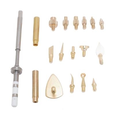 Multiple Size Ergonomic Brass Soldering Tip Tool For Quick Heat Insertion Nut Application With Enhancing Grip Comfort