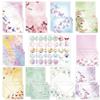Set di Buste Regalo Letterarie Creative ad Acquerello da 160 Pezzi