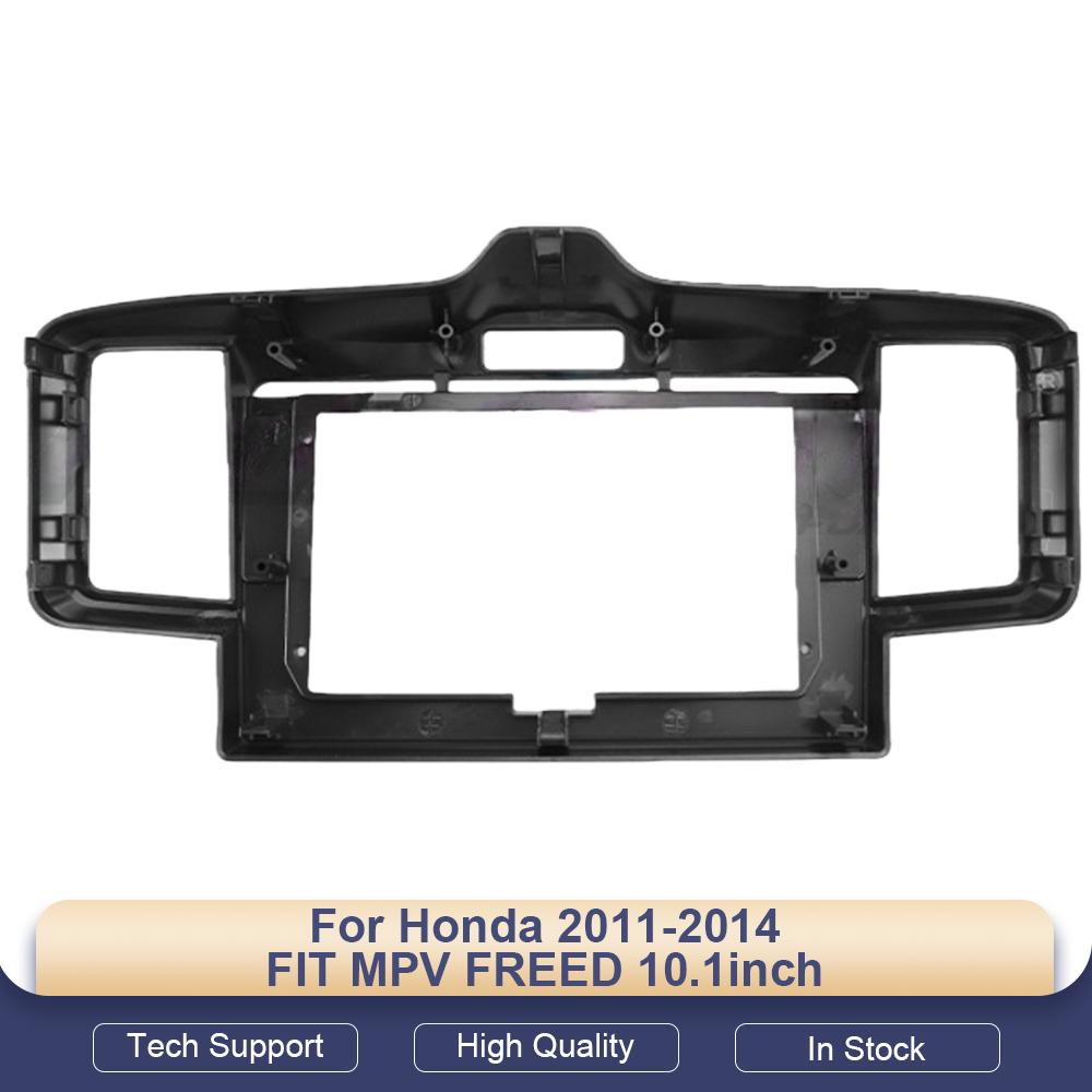 2 Din Car Dvd Fascia Multimedia for Honda 2011-2014 FIT MPV FREED 10.1inch MP3 MP5 Video Audiostereo Panel Frame Cables Harness
