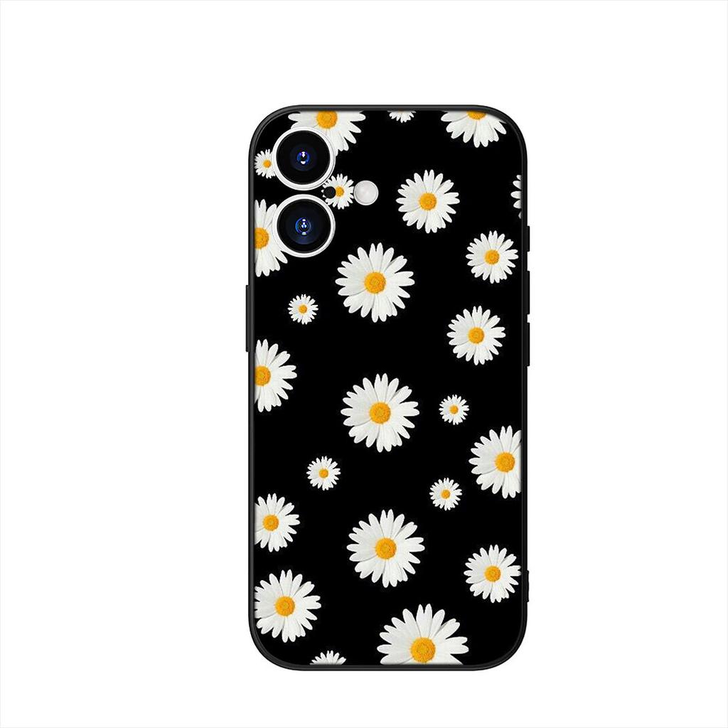 Phone Cover for Apple iPhone 16 15 14 Plus 13 12 Mini 17 Pro Max + 16E Air 16+ ProMax Case Fashion Fresh Little Daisy Flower