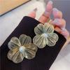 Imitation Pearl Large Flower Pearl Earrings  Simple Daily Accessories