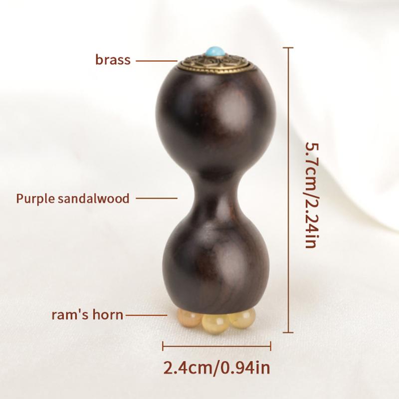 Rosewood Gua Sha Face Skin Care Massage Sticks Eye Relaxation Spot Treatment & Anti-Aging Massager Rotate Decompression Toys