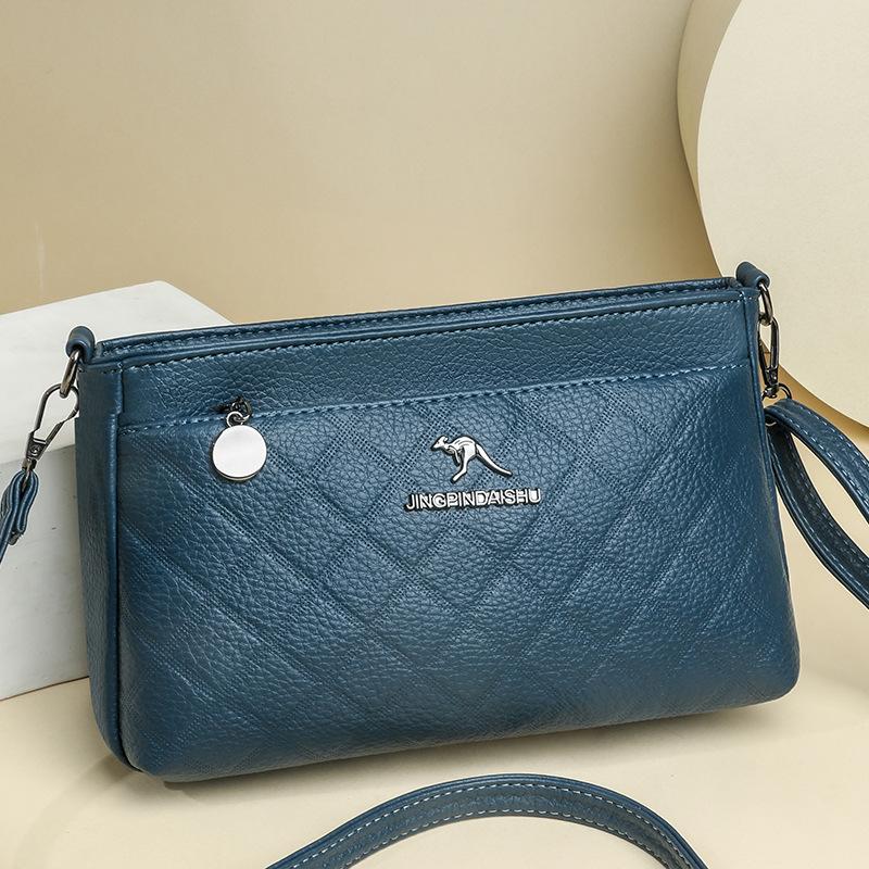 Umhängetasche Mittleren Alters Mutter Tasche Damen Weiches Leder Große Kapazität Mehrschichtige Umhängetasche Handytasche