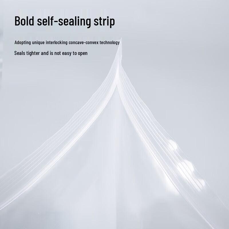 OEING Thickened Transparent Self-Sealing Bags