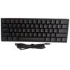 BAJEAL K101 Wired 61-Key Blue Axis Portable Luminous Mechanical Gaming Keyboard
