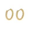 Nidin Trendy S/M/L Size Twisted Small Hoop Earrings For Women Minimalist Lightweight Comfortable Daily Wear Fashion Ear Jewelry