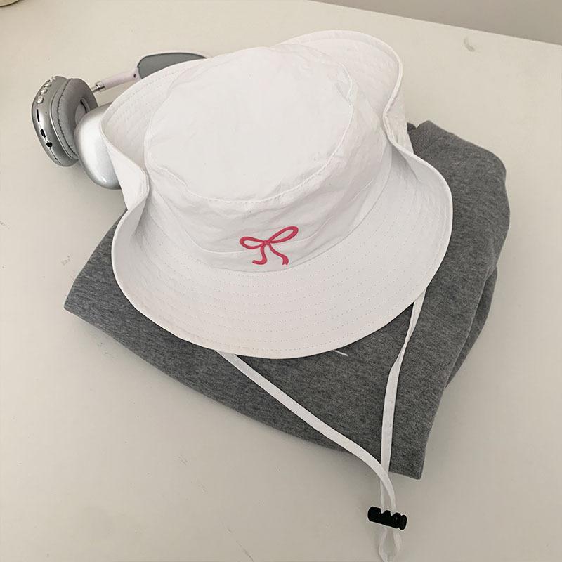 

Spring Bucket Fashionable Hat With Butterfly Knot For Stylish Enthusiasts Outdoor бежевий