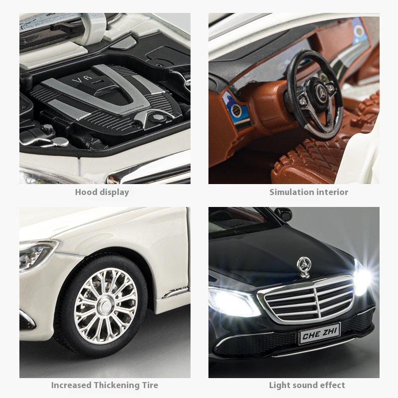 1/24 Scale BENZ E300 Alloy Car Model Simulated Sound and Lighting Children's Car Toys Suitable for Boys' Birthday Gifts