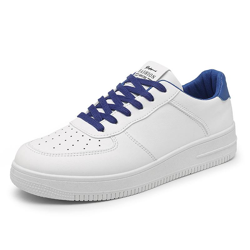 

Мужские просторные дышащие модные ретро-туфли для сноуборда, спортивная и повседневная обувь, белые туфли на толстой подошве 44 белый/синий