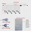3.2M Christmas Snowflakes LED String Lights Flashing Fairy Curtain Lights Waterproof For Holiday Party Wedding Xmas Decoration