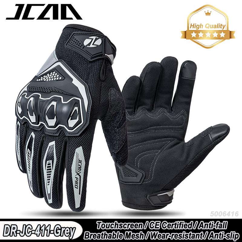 2026 New Summer Breathable Motorcycle Gloves Wear-resistant Non-slip Motocross Gloves Anti-fall Motorbike Gloves Men Touchscreen