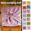 70x70cm Japanese Style Bento Packaging Cloth Furoshiki Handkerchief Travel Picnic Portable Festival Gift Teacup Wrapping Cloth