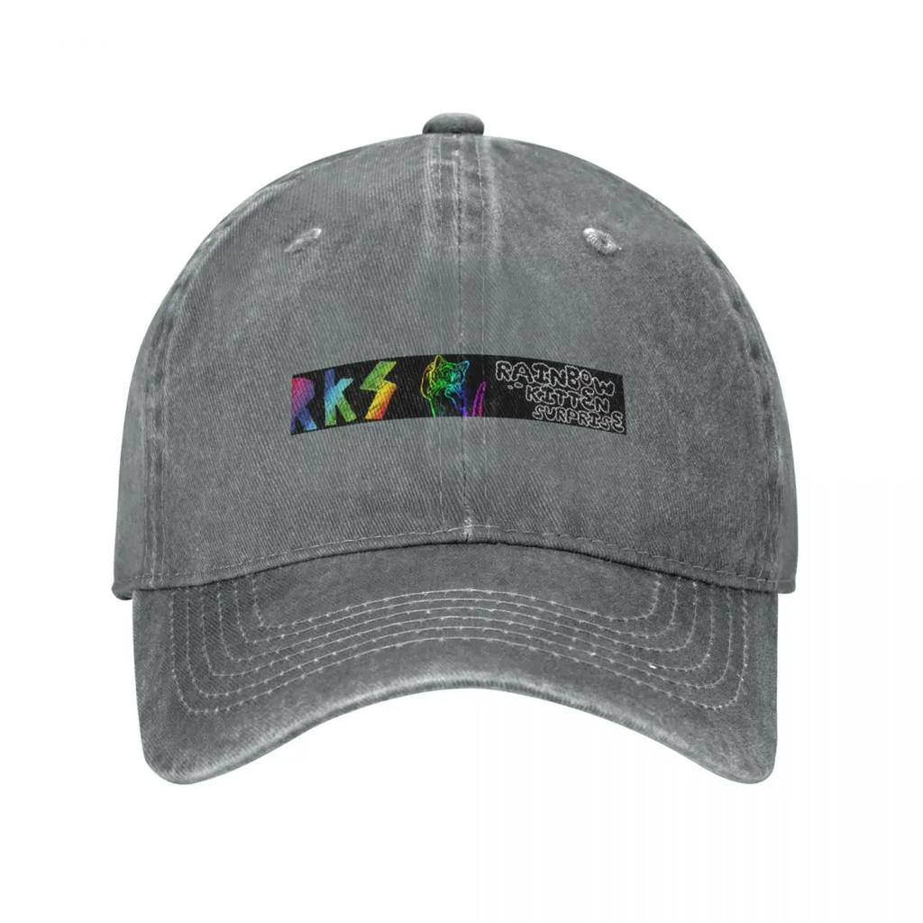 Chaton arc-en-ciel surprise Casquette de baseball bonnets d'hiver pour unisexe Casquette militaire unisexe Casquette de soleil Casquette personnalisée unisexe Femmes de luxe