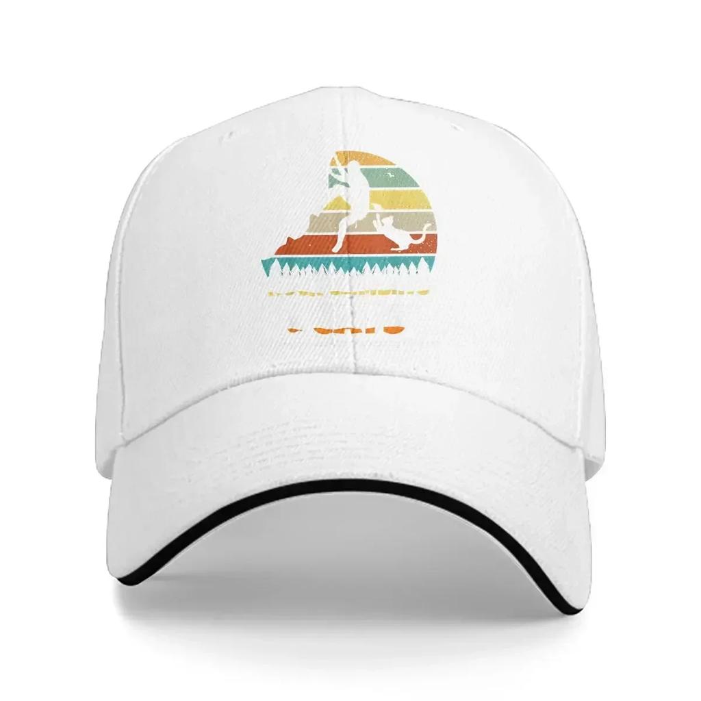 Rock Climbing With Cats Baseball Caps Peaked Cap Mountain Climber Sun Shade Hats for Men Women