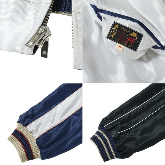 Tailor Toyo Souvenir Jacket Acetate Sukajan EAGLE TIGER HEAD Taylor Toyo TT15542-190 “RED × (XL)