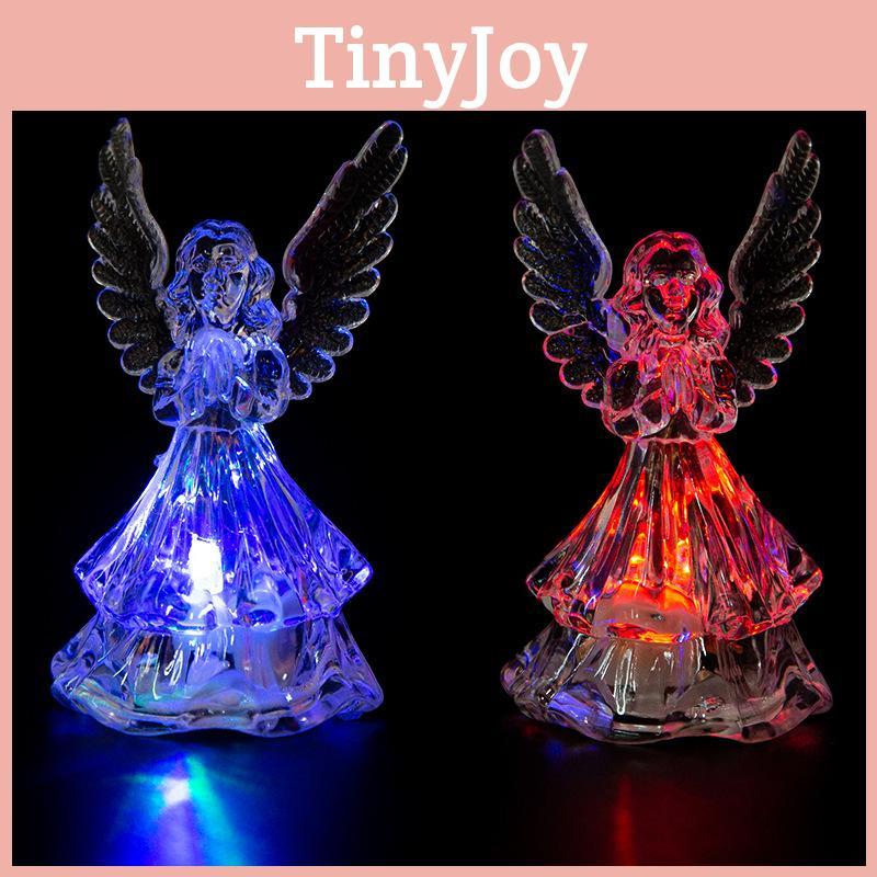 Waterproof Acrylic Angel Night Lamp With Colorchanging Light For Girl And Boy Bedroom Decor