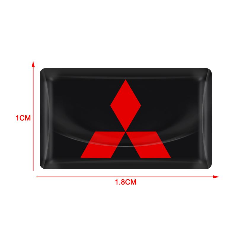 3D Epoxy Resin Car Styling Stickers Decorations For Mitsubishi ASX Lancer Pajero Outlander L200 EVO Lancer EX