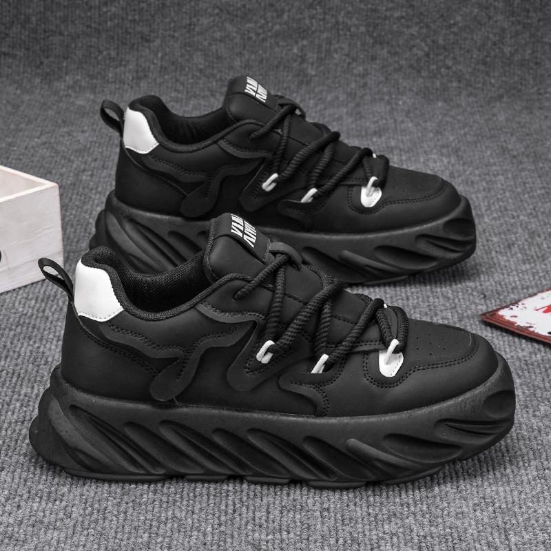 

Мужская мода, повседневная низкая обувь для скейтбординга, удобные кроссовки для мальчиков, студенты, трендовая мягкая подошва, классическая дышащая нескользящая спортивная обувь 39 чёрный