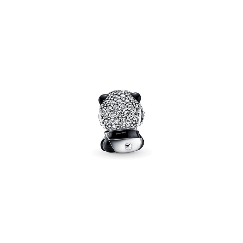 Pandora MOMENTS Fashionable, Exquisite and Versatile Sparkling Cute Panda 925 Silver Accessories Women's 790771C01