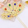 Gold Thai Hair Sticks Silver U-shaped Hair Fork Vintage Thai Metal Leaves Hairpin  Festival