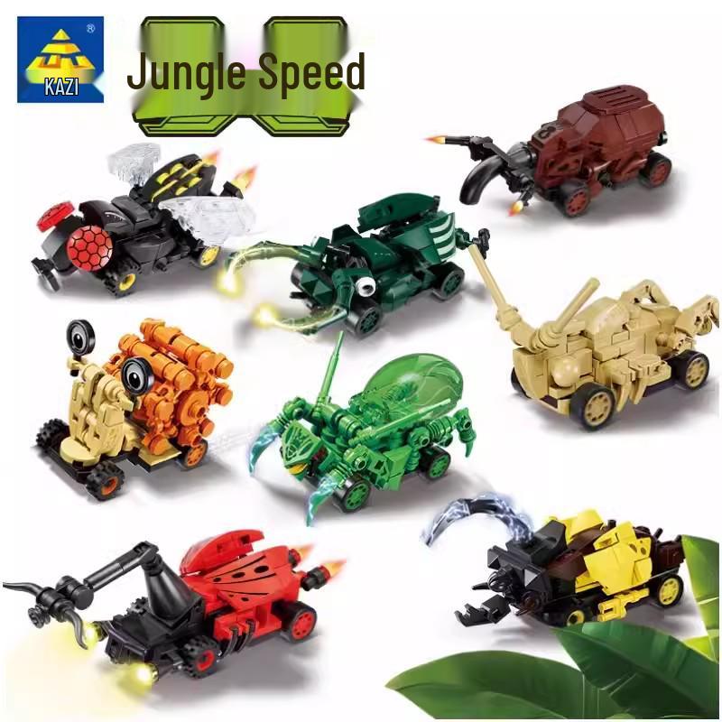 Kai Zhi Jungle Speedster Unicorn Azure Dragon Building Blocks Toy for Kids