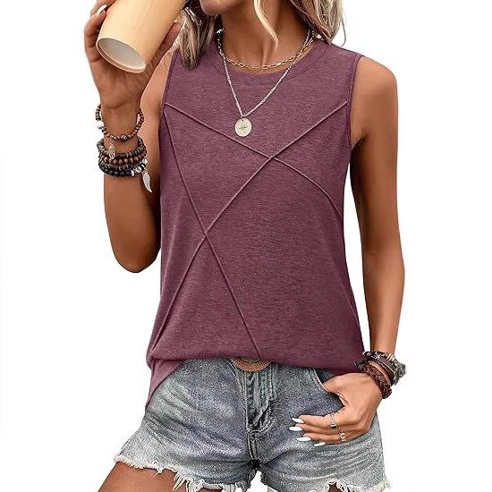 Women's Loose Solid Color Sleeveless Summer Tank Top, 2025 Edition