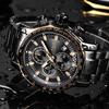 LIGE Men's Multi-function Waterproof Steel Watch with Calendar