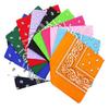 Dozen Paisley Bandanas Multi Colored Set Cowboy Bandana Head Scarf Double Sided
