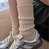 Birkenstock Women's Mid-Calf Wool Socks - Japanese Style, Thick Yarn, Knit, Trendy Autumn/Winter.