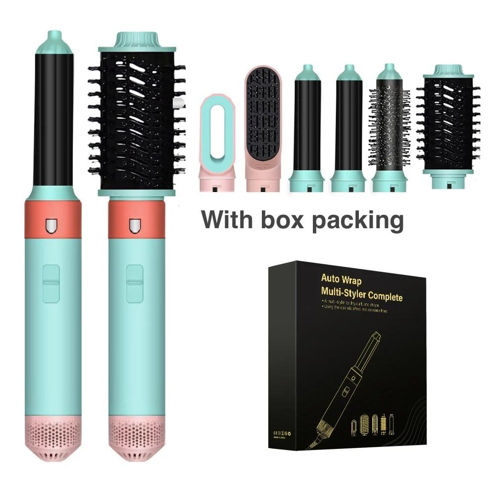 

Профессиональный 5 в 1 стайлер для волос с электрическими щипцами для завивки волос, сушилками для завивки, бигуди для завивки волос, выпрямляющей щеткой AU