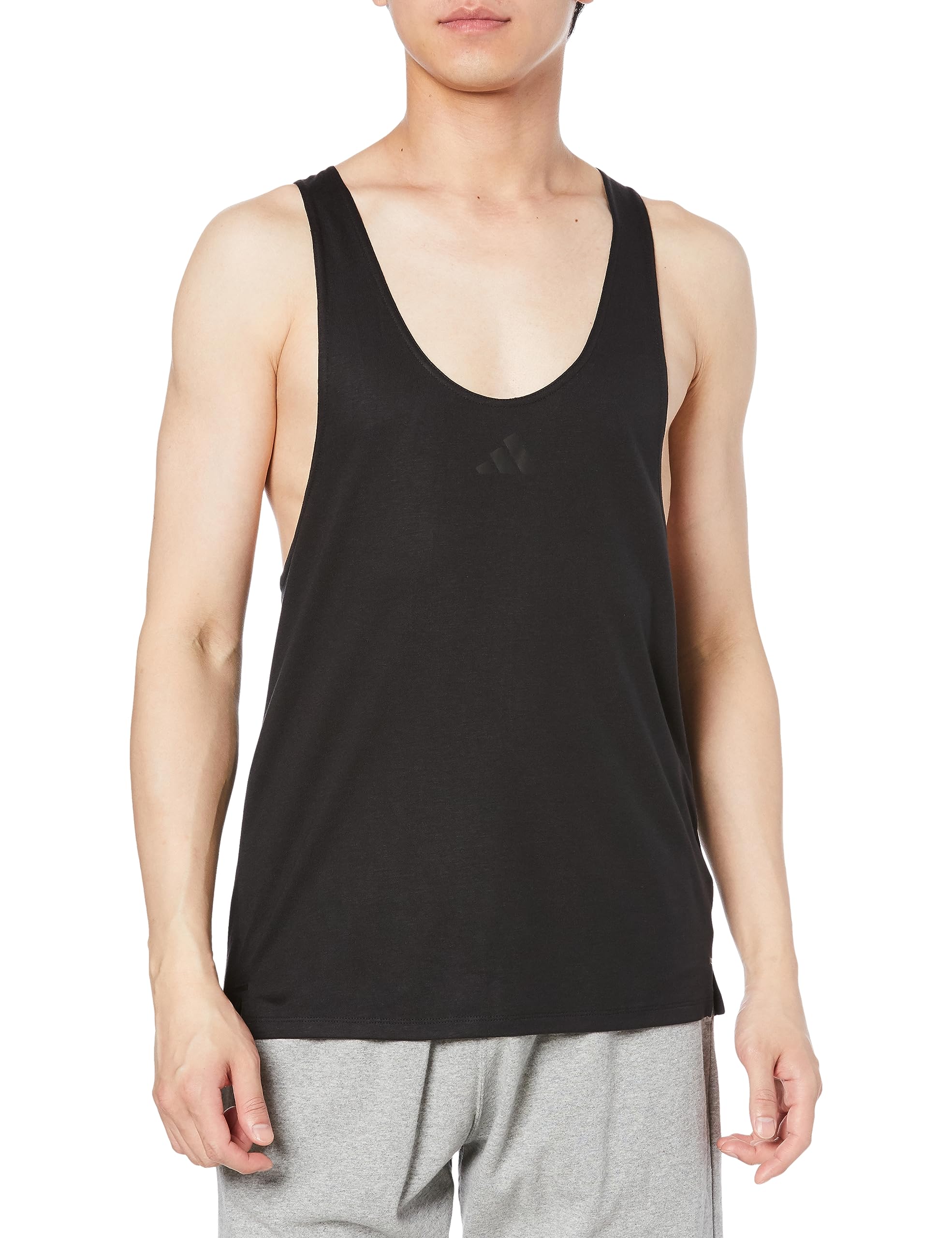 

Майка Adidas DJO86 для тренировок, размер M, мужская, черная/черная (ИЛ1403),