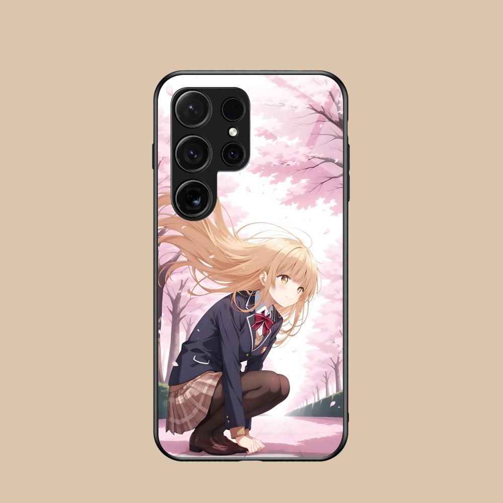 Angel Mahiru Shina Phone Case for Samsung Galaxy S26 S25 S24 S23 S22 S21 S20 Note20 Plus FE Ultra Glass Protective Cover