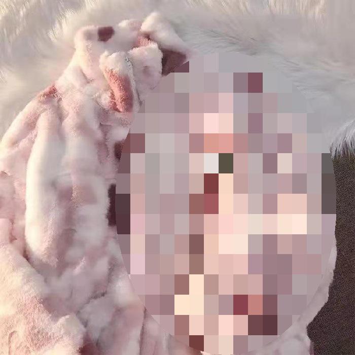 

Модный женский пальто из шерсти ягненка тай-дай - Зима 2025 Свободный крой S