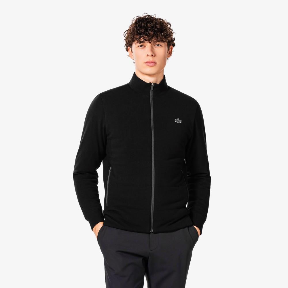 [Lacoste] Men's Golf Tipping Hybrid Full-Zip Sweater AH922E-55N031