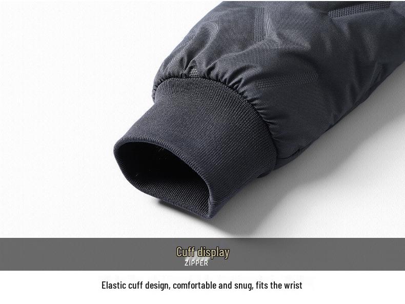 Men's Winter Cotton Jacket with Velvet Lining - Thick, Warm Lambswool Parka