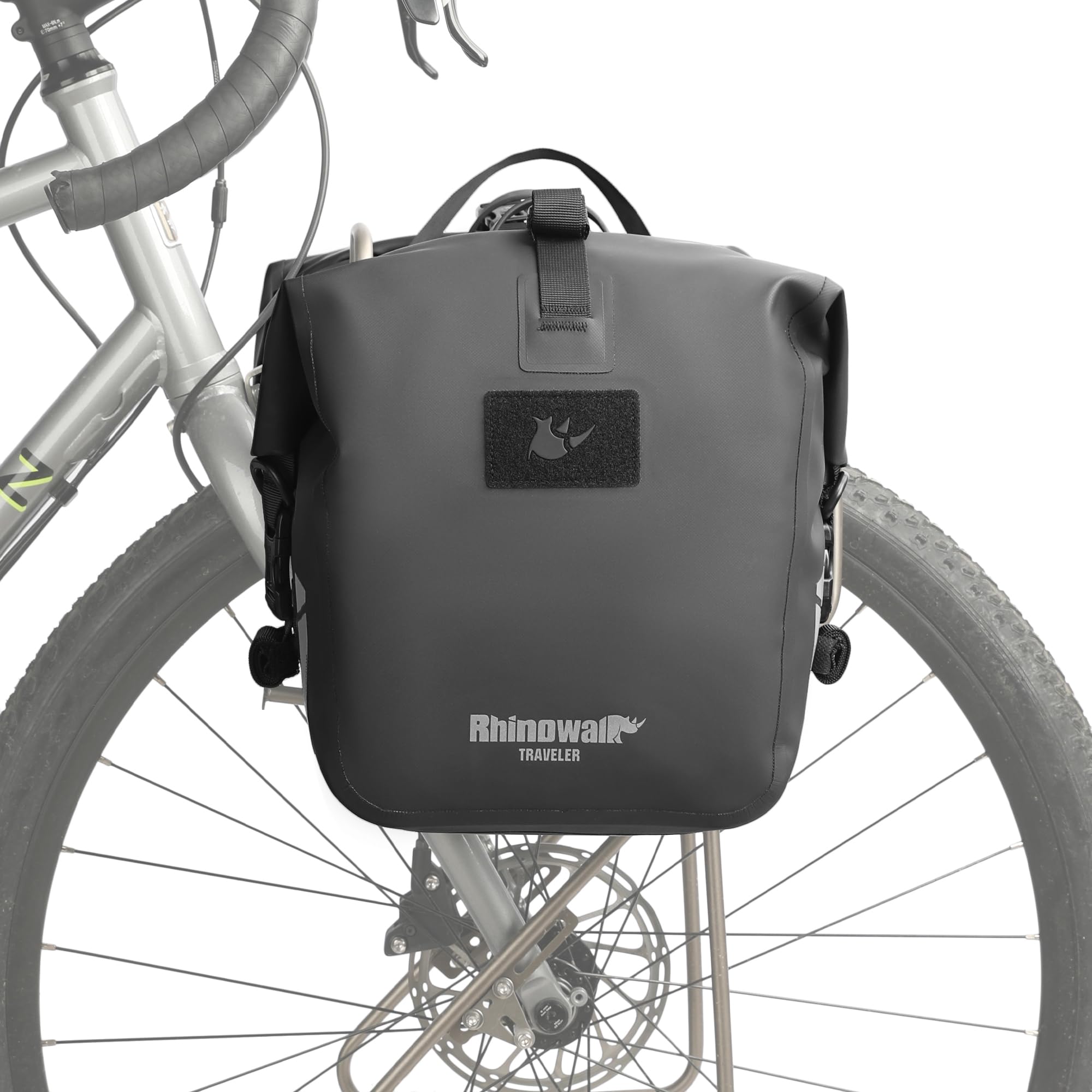

Rhinowalk Waterproof Bicycle Pannier Bag, 6/12/20/25L, Bicycle Rear Seat Bag, Backpack with Shoulder Straps for Touring and Cycling