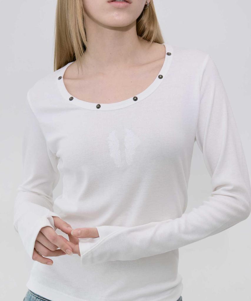 LEKIM Lwe U-Neck Long Sleeve (White)