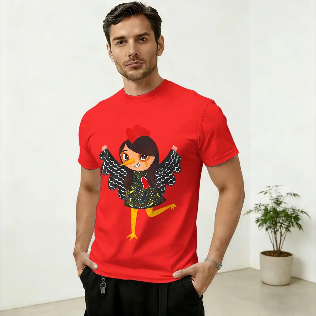 Galo de Barcelos Rooster T Shirt Unisex Cotton Unique TShirt Crew Neck Tee Shirt Short Sleeve Clothes 4XL 5XL