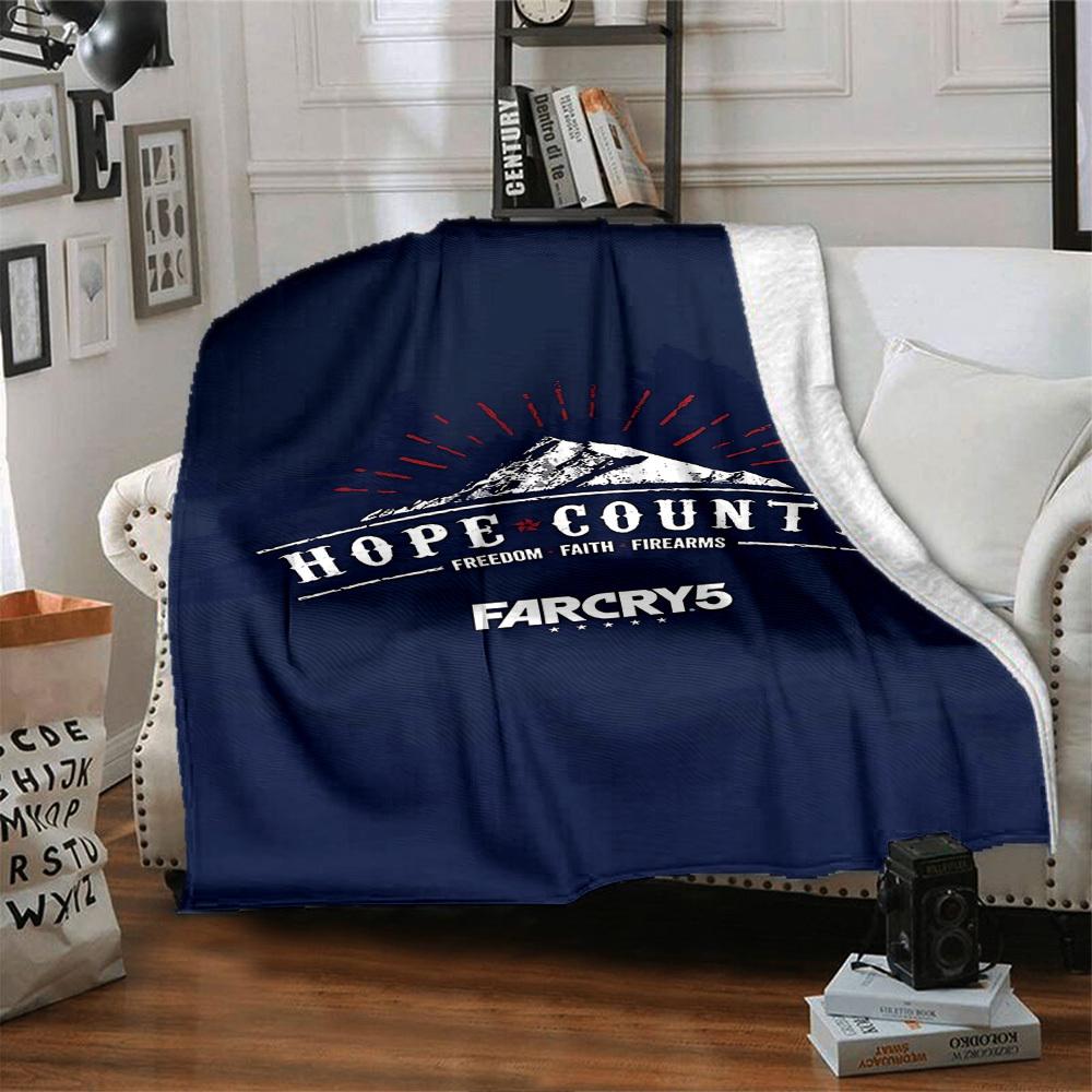 1pc Hope County Soft Flannel All Season Throw for Home, Office, Outdoor UseDurable Comfort Soft Warm Throw for Home