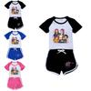 Kpop Demon Hunters Children Summer Short Sleeve Shorts Sport Set With Soft Cotton Fabric For Active Play