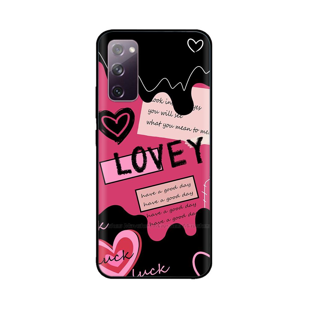 For Samsung Galaxy S20 FE Phone Case Cute Panda Funda Back Cover For Samsung S20 Ultra S20+ Liquid Silicone Protective Bumper