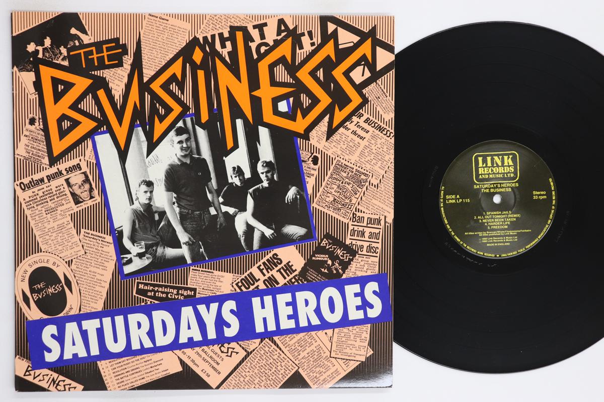

LP Record BUSINESS Saturdays Heroes LINKLP115 LINK 1990 UK Rock Used